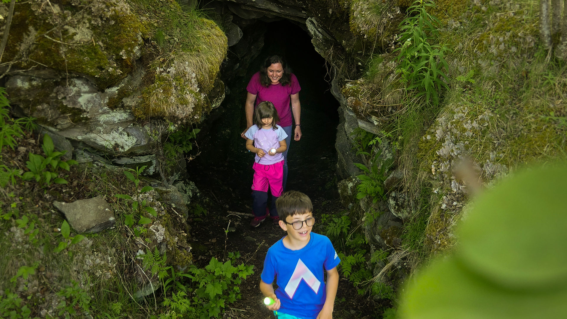 Family walk in underground bunkers
